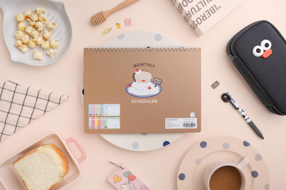 สมุดแพลนเนอร์ Ropamoda X Romane Monthly Planner สีน้ำตาล